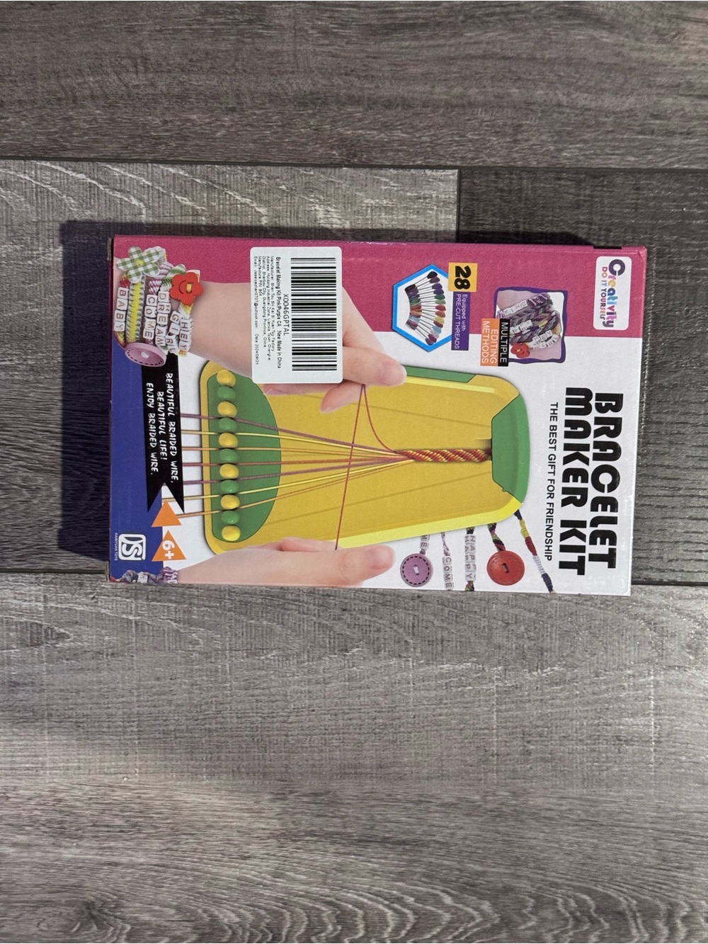 Friendship Bracelet Maker Kit - Yellow and Green Craft Set